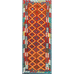Afghan Maimana Runner | 82 x 277 cm | Code 10554 — full rug view