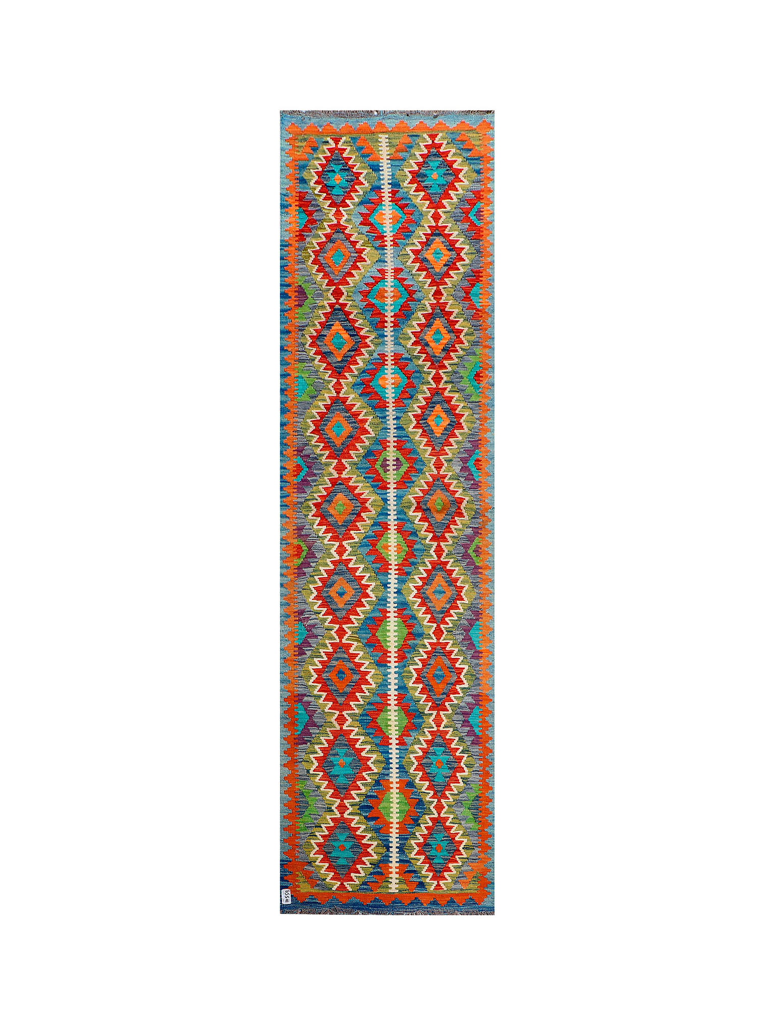 Afghan Maimana Runner | 84 x 309 cm | Code 10559 — full rug view