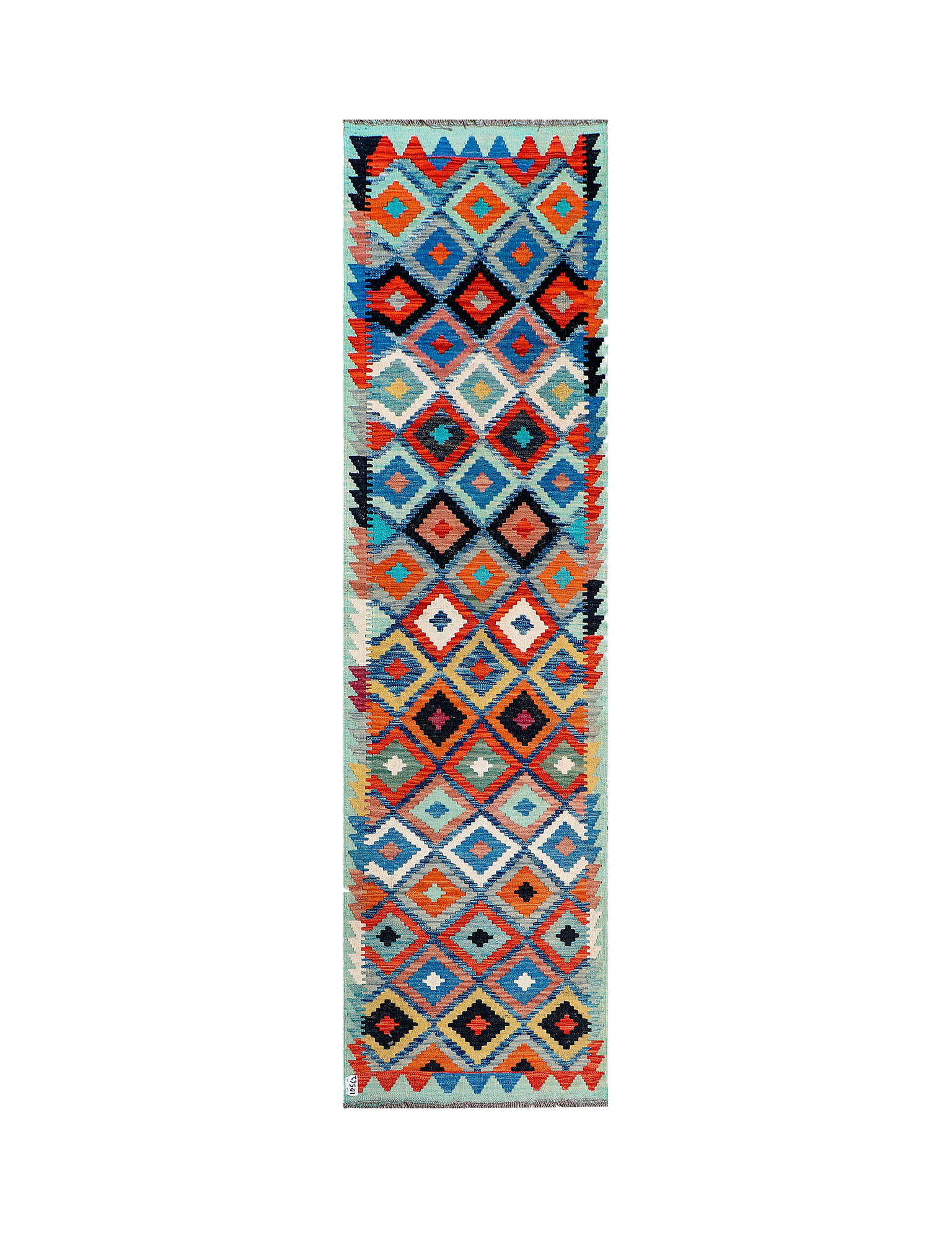 Afghan Maimana Runner | 79 x 290 cm | Code 10562 — full rug view