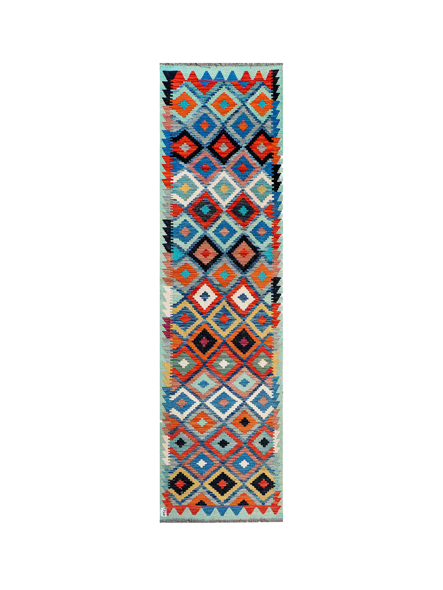 Afghan Maimana Runner | 79 x 290 cm | Code 10562 — full rug view
