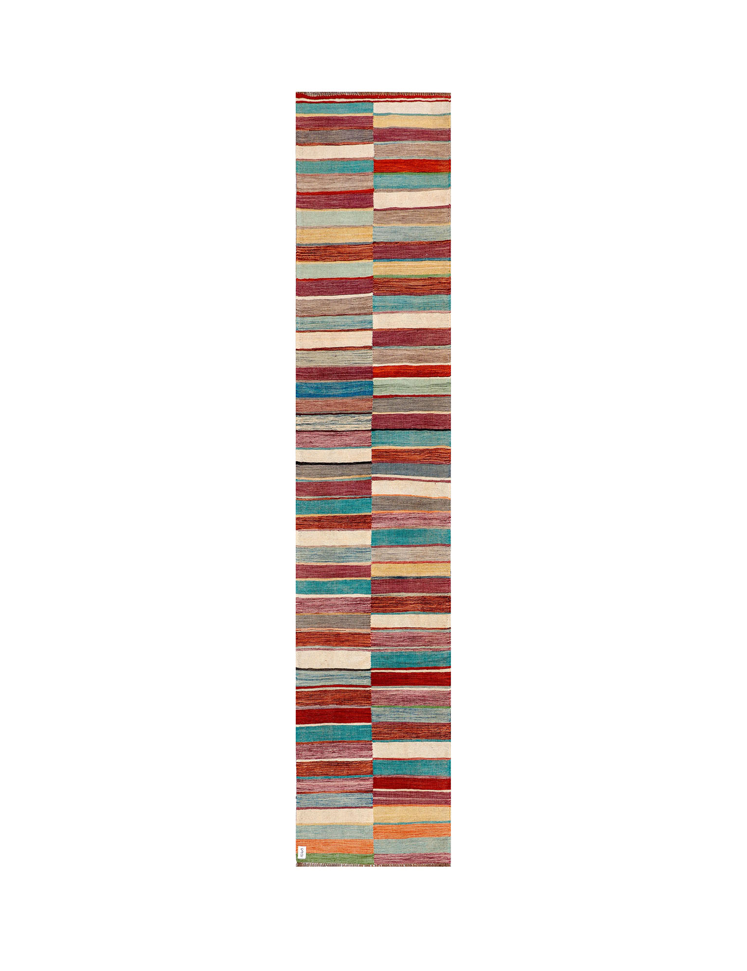 Afghan Maimana Runner | 81 x 404 cm | Code 16403 — full rug view
