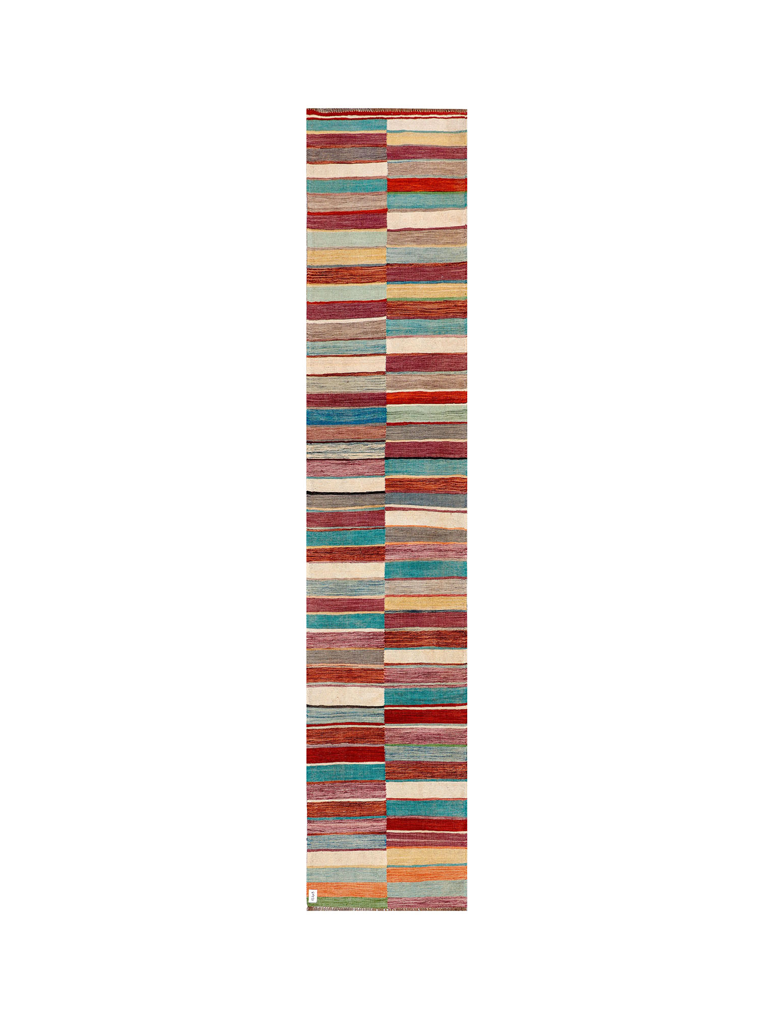Afghan Maimana Runner | 81 x 404 cm | Code 16403 — full rug view