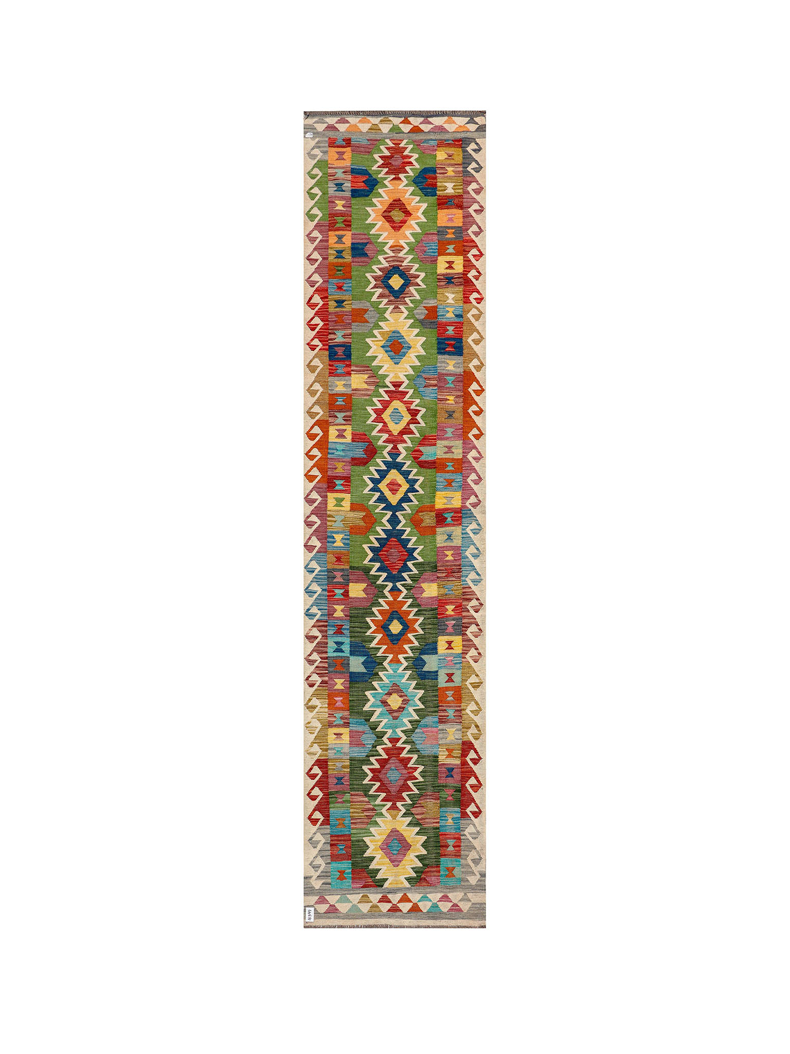Afghan Maimana Runner | 86 x 385 cm | Code 16399 — full rug view