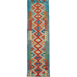 Afghan Maimana Runner | 80 x 489 cm | Code 16156 — full rug view