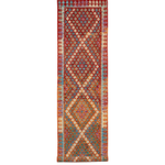 Afghan Maimana Runner | 89 x 392 cm | Code 19010 — full rug view