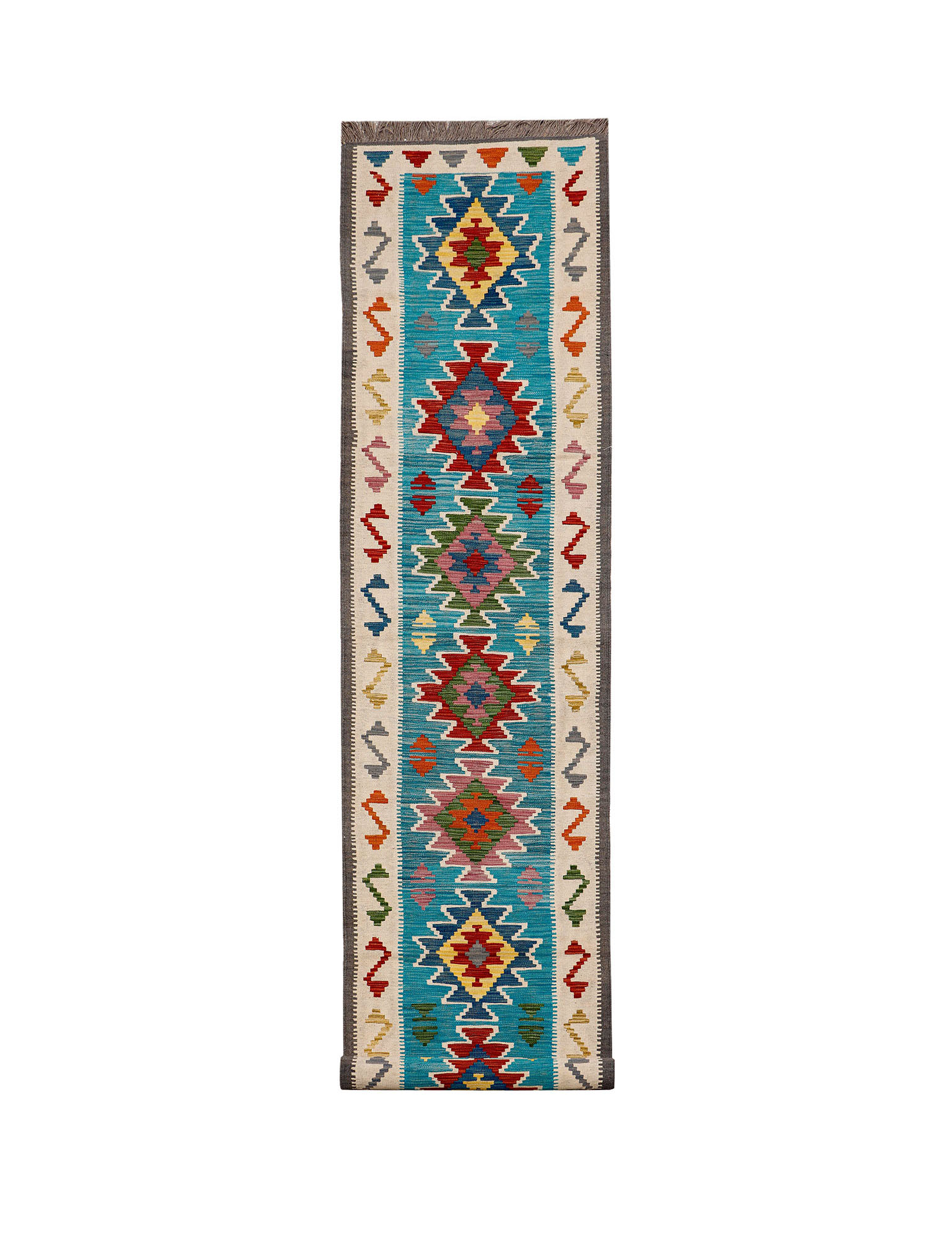 Afghan Maimana Runner | 81 x 484 cm | Code 16158 — full rug view