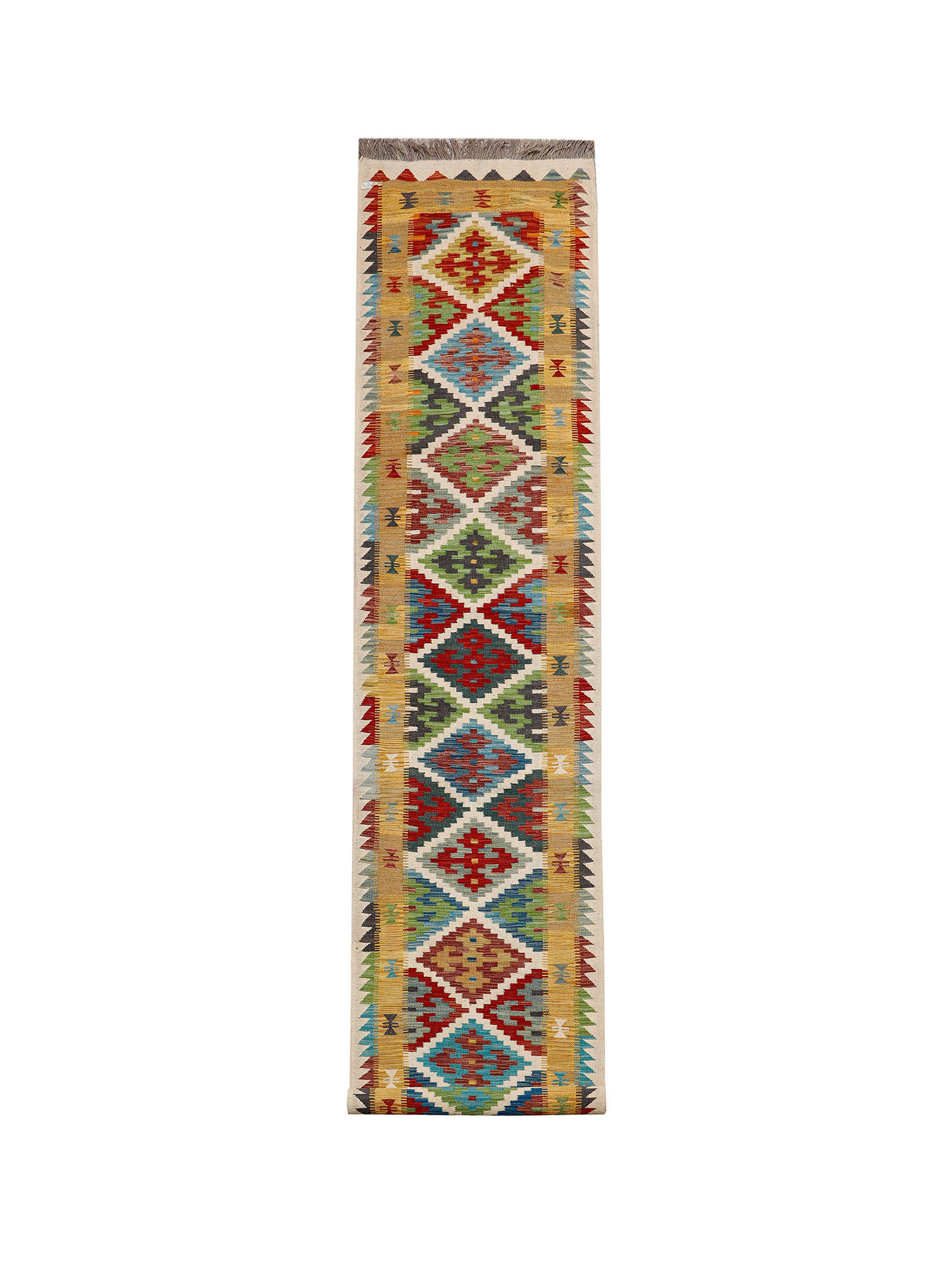 Afghan Maimana Runner | 80 x 491 cm | Code 16159 — full rug view