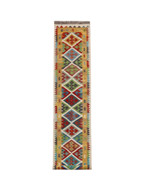 Multicolour Medallions on Cream | 2'7" × 16'1" (80 × 491 cm)