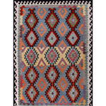Afghan Maimana Kilim | 203 x 291 cm | Code 11415 — full rug view