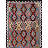 Afghan Maimana Kilim | 203 x 291 cm | Code 11415 — full rug view