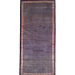 Persian Sarabend Rug, top view on white background, hand-knotted wool with blue colouring. SKU RR 30661.