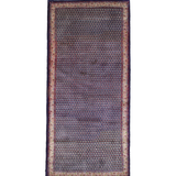 Persian Sarabend Rug, top view on white background, hand-knotted wool with blue colouring. SKU RR 30661.