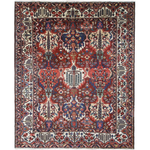 Vintage Bakhtiari Rug — Cypress Trees & Ruby Red | 10'6" × 13'1" - Rug the Rock - availableBakhtiariFloral