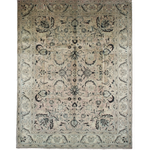 Vintage Tabriz Rug — Cast-Iron Leaves & Shah Abbasi Palmettes | 9'9" × 12'11" - Rug the Rock - availableFloralHand-knotted