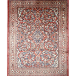Mahal Rug — Terracotta & Ivory Medallion | 10'6" × 13'5" - Rug the Rock - availableHand-knottedMahal
