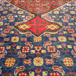 Vintage Ardabil Rug — Cornflower Blue & Ruby Mahi. Additional original photograph showing the rug's surface, design and weave. SKU 52403027.