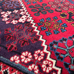 Vintage Joshaqan Rug — Crimson & Indigo Toranj Medallion. Additional original photograph showing the rug's surface, design and weave. SKU 52405040.