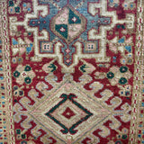 Vintage Karaja Runner — Soft Coral & Ivory Geometry. Additional original photograph showing the rug's surface, design and weave. SKU 52501010.