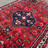Vintage Tuyserkan Rug — Scarlet & Indigo Star Medallion. Additional original photograph showing the rug's surface, design and weave. SKU 52501024.