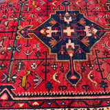 Vintage Tuyserkan Rug — Scarlet & Indigo Star Medallion. Additional original photograph showing the rug's surface, design and weave. SKU 52501024.