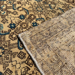 Vintage Hosseinabad Runner — Ivory & Walnut Herati. Additional original photograph showing the rug's surface, design and weave. SKU 52507071.