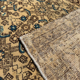Vintage Hosseinabad Runner — Ivory & Walnut Herati. Additional original photograph showing the rug's surface, design and weave. SKU 52507071.