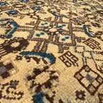 Vintage Hosseinabad Runner — Ivory & Walnut Herati. Additional original photograph showing the rug's surface, design and weave. SKU 52507071.