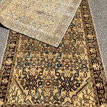 Vintage Hosseinabad Runner — Ivory & Walnut Herati. Additional original photograph showing the rug's surface, design and weave. SKU 52507071.