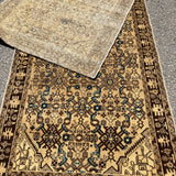 Vintage Hosseinabad Runner — Ivory & Walnut Herati. Additional original photograph showing the rug's surface, design and weave. SKU 52507071.