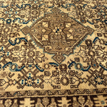 Vintage Hosseinabad Runner — Ivory & Walnut Herati. Additional original photograph showing the rug's surface, design and weave. SKU 52507071.