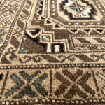 Baluch Rug — Walnut & Ivory Octagonal Motifs. Additional original photograph showing the rug's surface, design and weave. SKU 52507105.