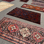 Mahal Runner — Ivory & Terracotta on Midnight Blue. Additional original photograph showing the rug's surface, design and weave. SKU 52510131.