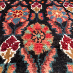 Hamadan Runner — Jewel-Tone Floral Rows on Indigo. Additional original photograph showing the rug's surface, design and weave. SKU 52510133.
