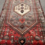 Zanjan Rug — Slate & Terracotta Nested Medallions. Additional original photograph showing the rug's surface, design and weave. SKU 52510141.