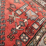 Zanjan Rug — Slate & Terracotta Nested Medallions. Additional original photograph showing the rug's surface, design and weave. SKU 52510141.