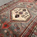 Zanjan Rug — Slate & Terracotta Nested Medallions. Additional original photograph showing the rug's surface, design and weave. SKU 52510141.