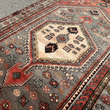 Zanjan Rug — Slate & Terracotta Nested Medallions. Additional original photograph showing the rug's surface, design and weave. SKU 52510141.