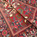 Heriz Rug — Soft Brick Red & Ivory Medallion. Additional original photograph showing the rug's surface, design and weave. SKU 52510146.