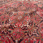 Heriz Rug — Soft Brick Red & Ivory Medallion. Additional original photograph showing the rug's surface, design and weave. SKU 52510146.