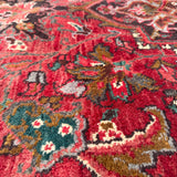 Heriz Rug — Soft Brick Red & Ivory Medallion. Additional original photograph showing the rug's surface, design and weave. SKU 52510146.