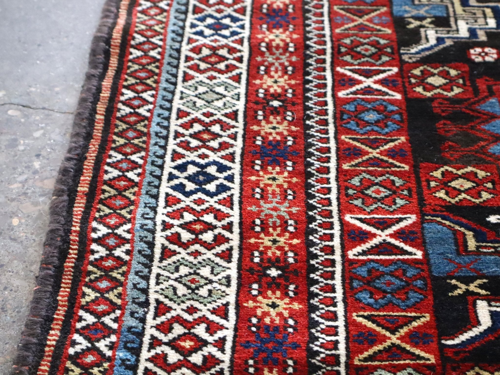 Semi-antique Caucasian Runner Rug | 3' 5" x 8' 10" - Rug the Rock -