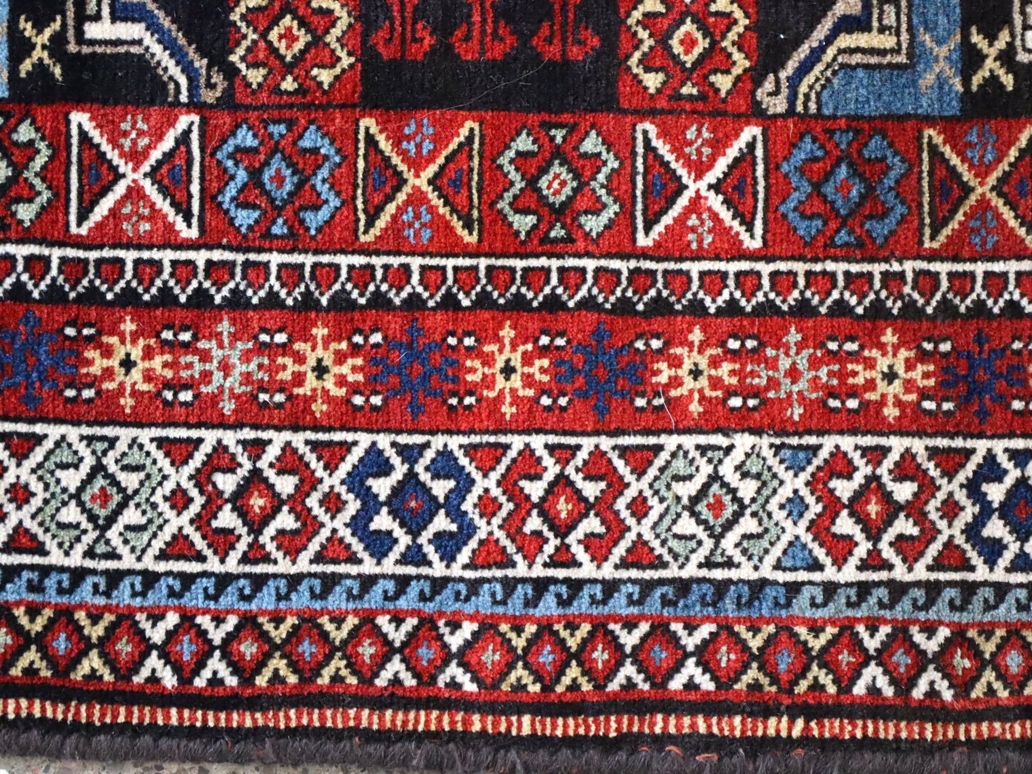 Semi-antique Caucasian Runner Rug | 3' 5" x 8' 10" - Rug the Rock -