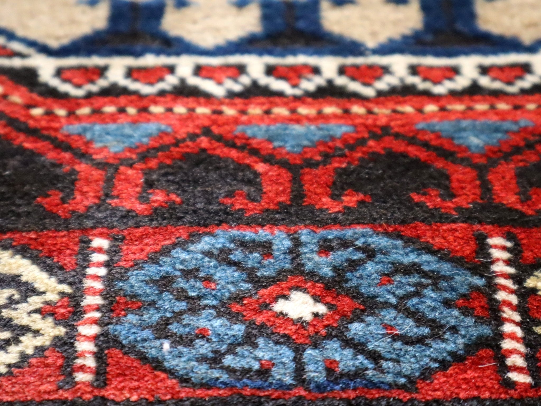 Semi-antique Caucasian Runner Rug | 3' 5" x 8' 10" - Rug the Rock -
