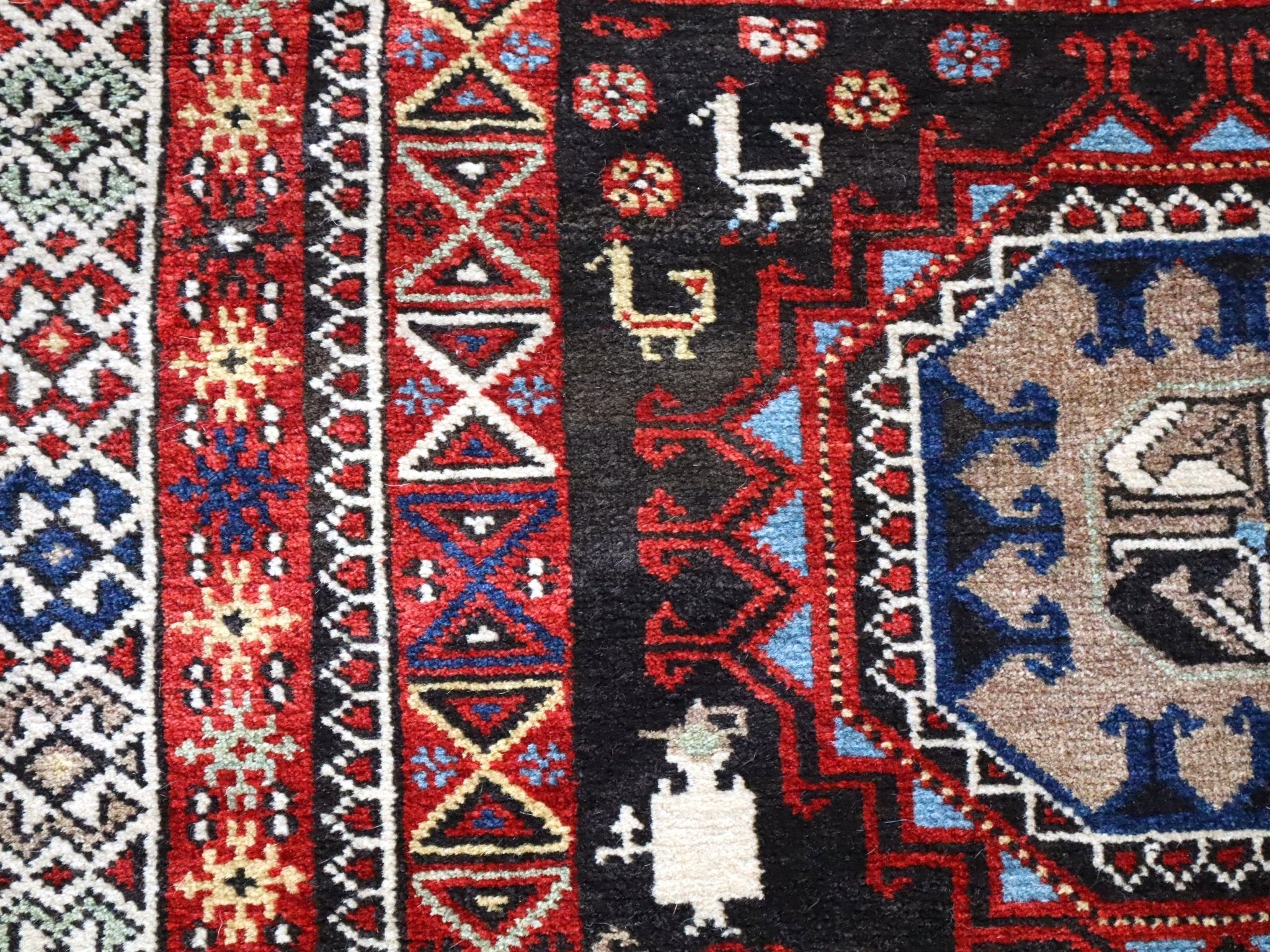 Semi-antique Caucasian Runner Rug | 3' 5" x 8' 10" - Rug the Rock -