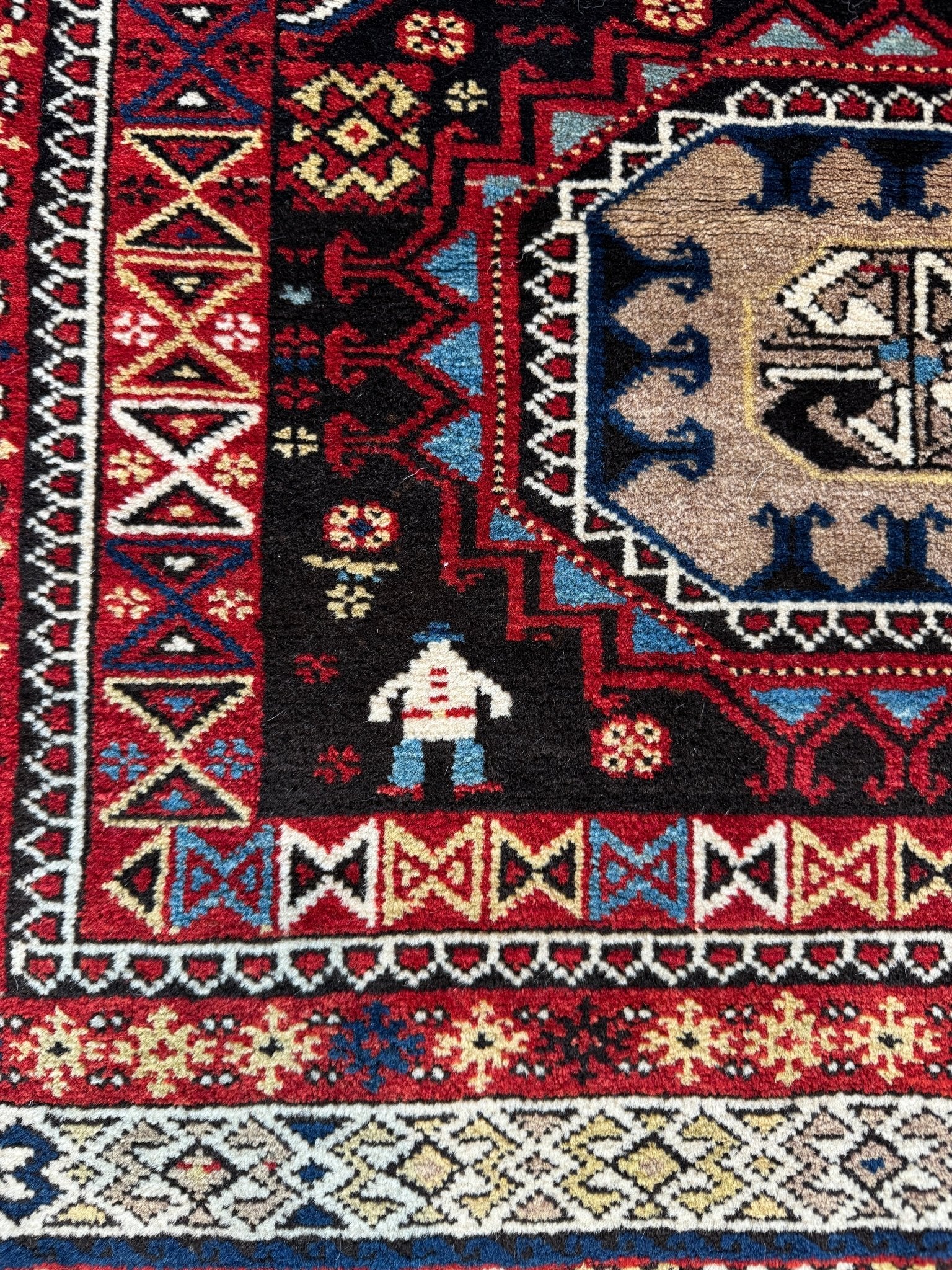 Semi-antique Caucasian Runner Rug | 3' 5" x 8' 10" - Rug the Rock -