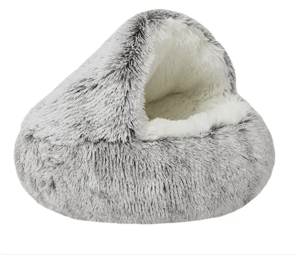 Semi-Closed Cat Bed with Universal Cover - Four Seasons Nest for Small Dogs and Pets - Rug the Rock -