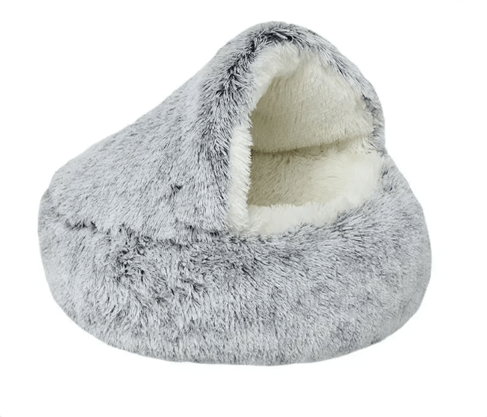 Semi-Closed Cat Bed with Universal Cover - Four Seasons Nest for Small Dogs and Pets - Rug the Rock -