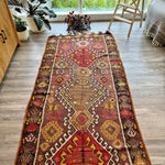 Turkish Kars Kilim Runner Rug | 3' 11" x 8' 10" - Rug the Rock