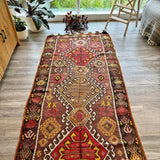 Turkish Kars Kilim Runner Rug | 3' 11" x 8' 10" - Rug the Rock