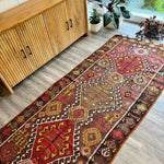 Turkish Kars Kilim Runner Rug | 3' 11" x 8' 10" - Rug the Rock